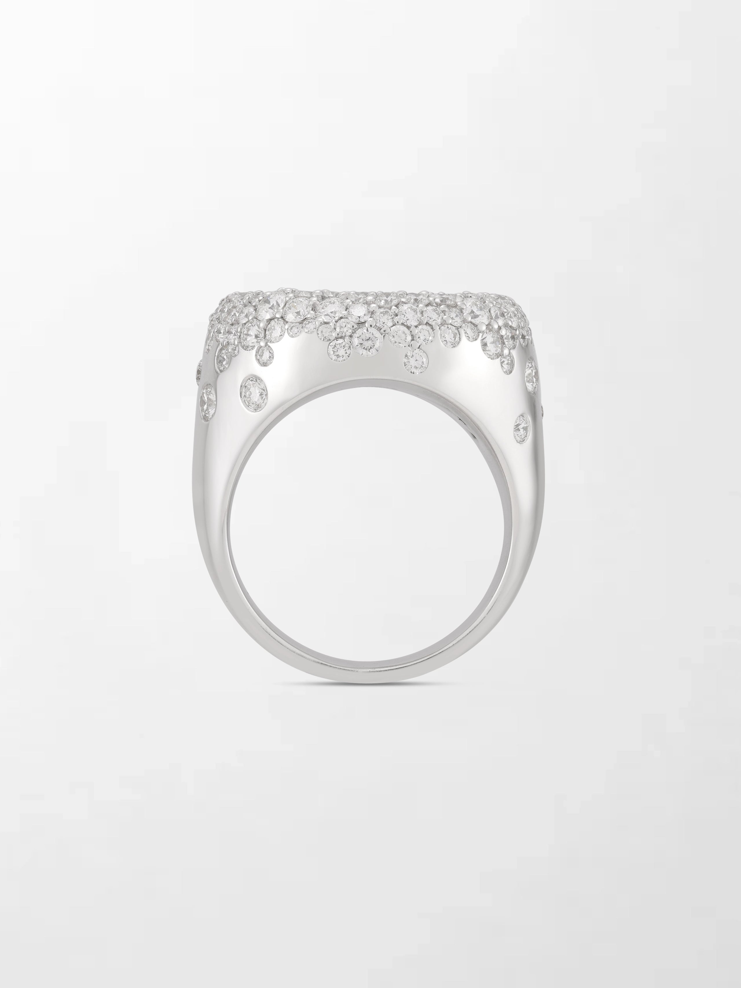 Snow Cupped Dome Ring