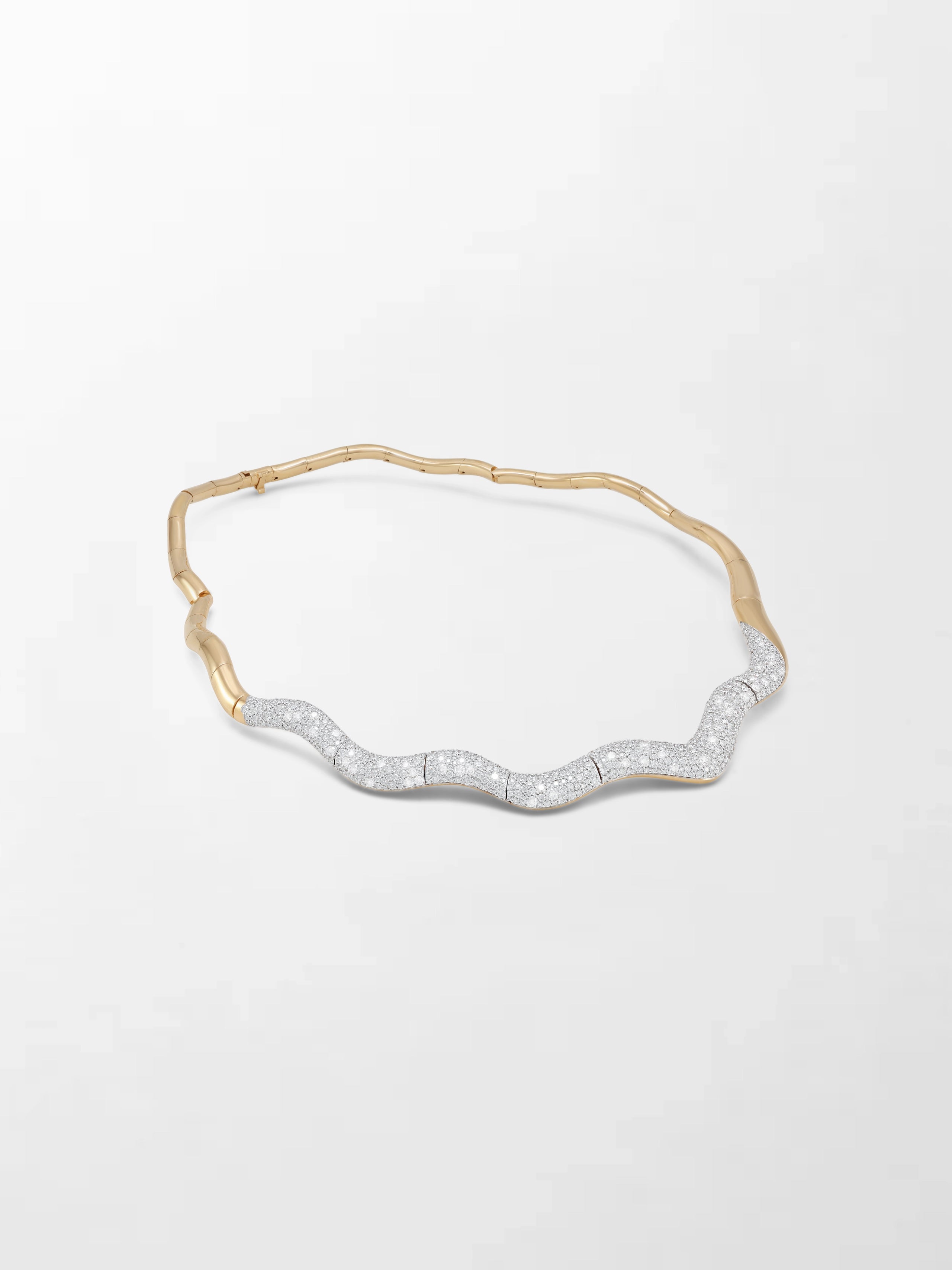 Wave Diamond Necklace