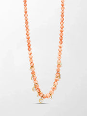 Sunset Coral Charm Necklace