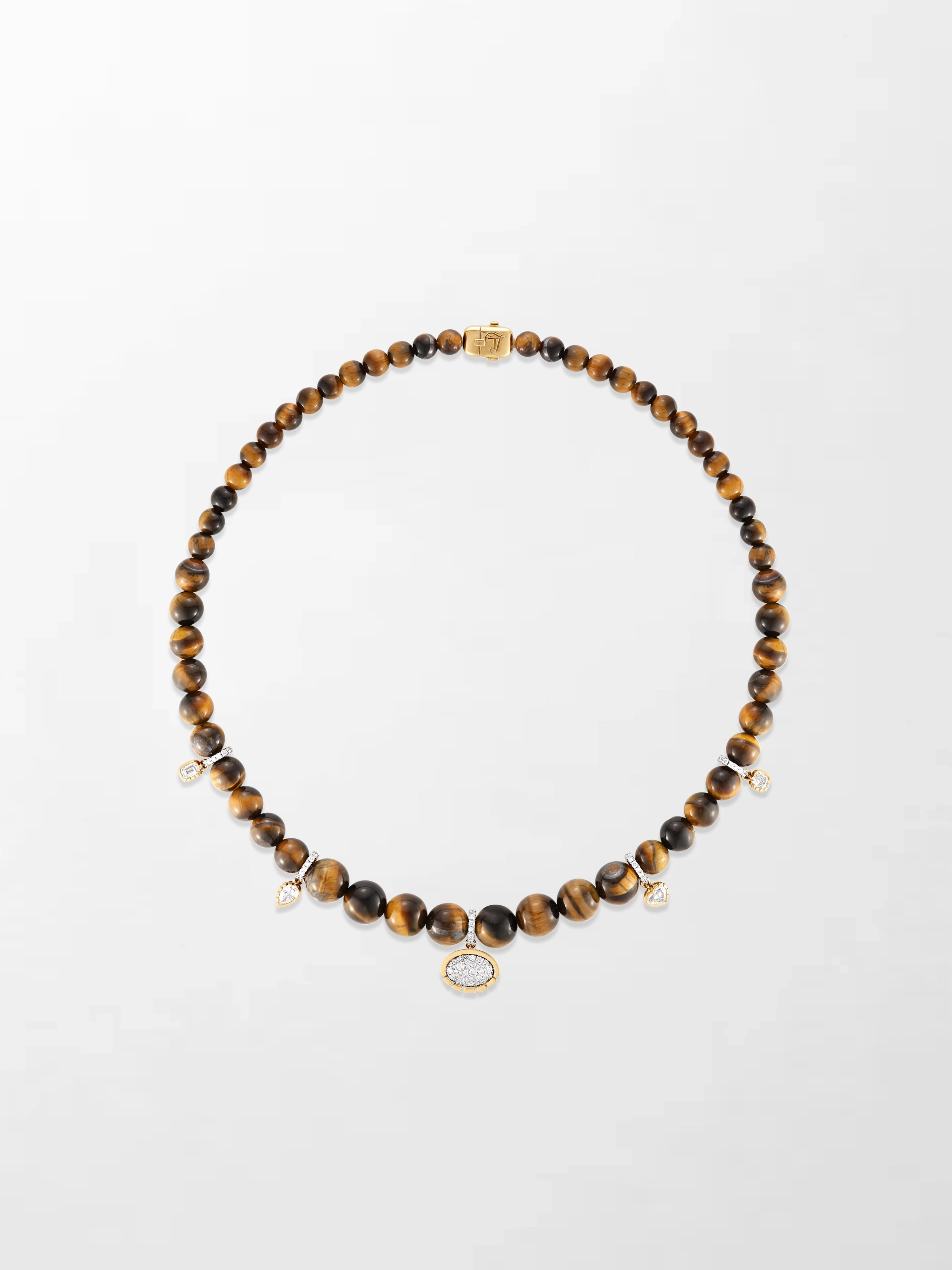 Tiger’s Eye Charm Necklace