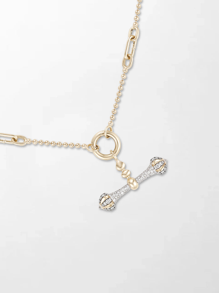 Midnight Diamond Dumbbell T-Bar Chain