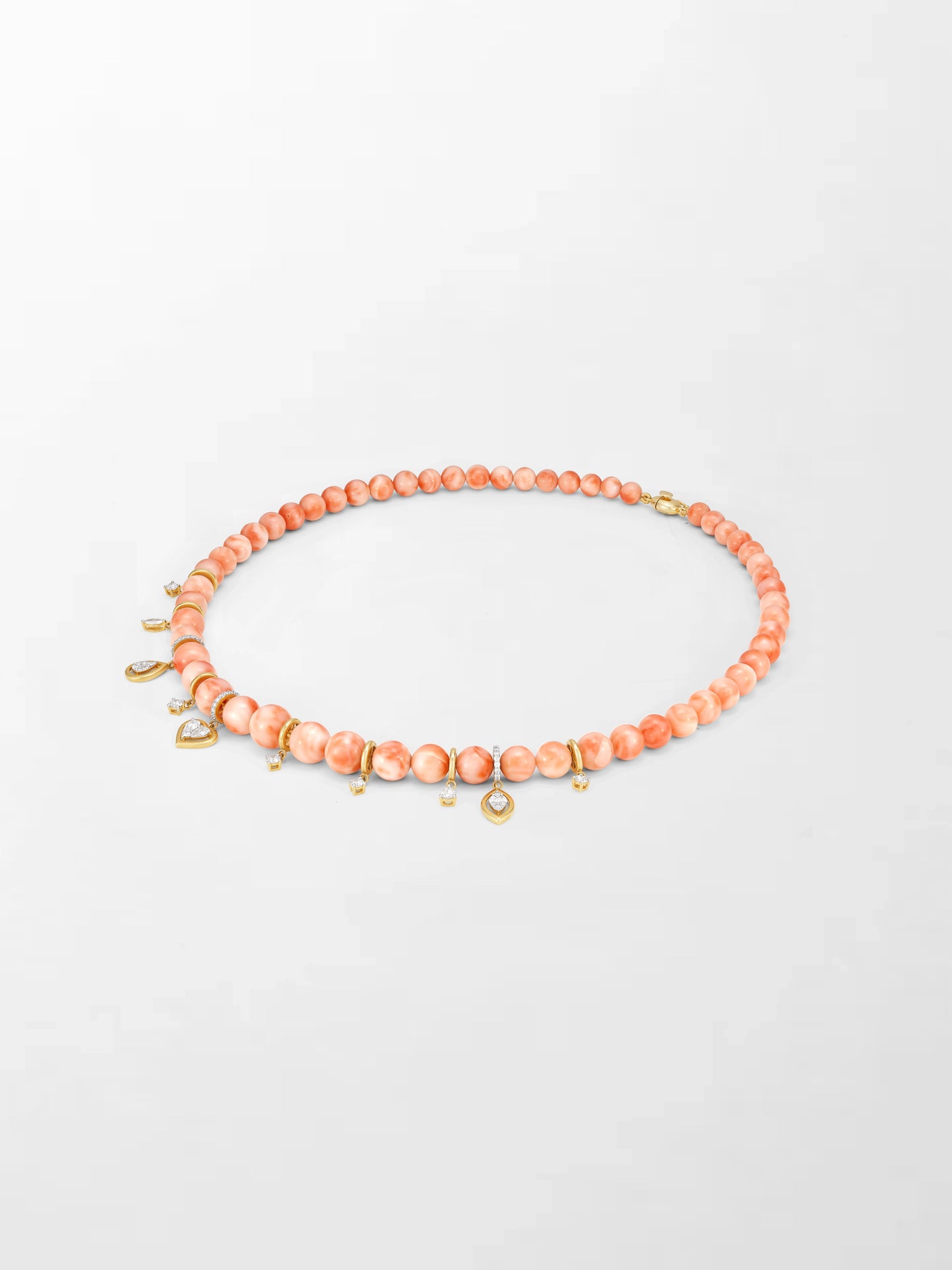 Sunset Coral Charm Necklace