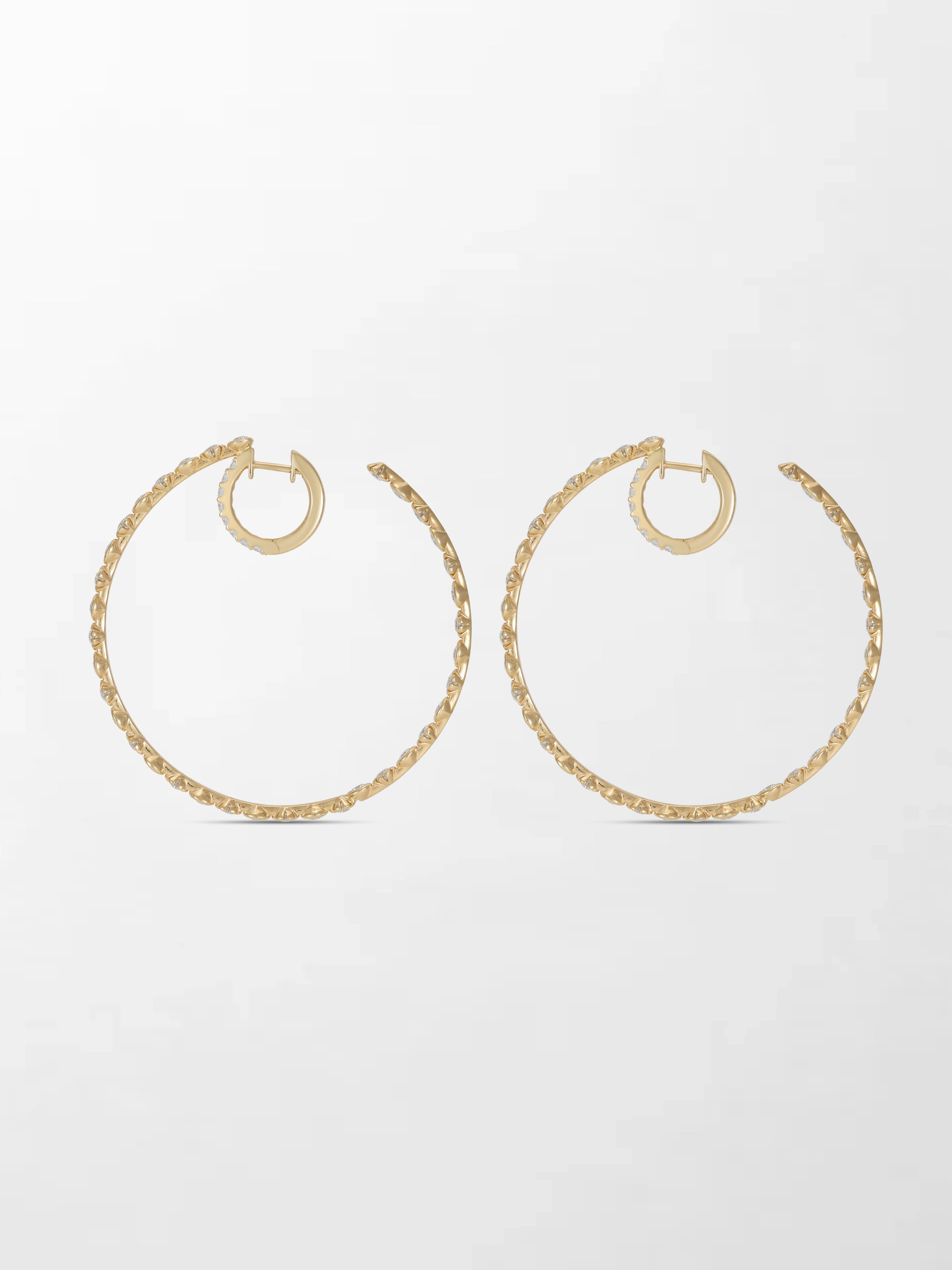 2 inch Split Bezel Double Hoop