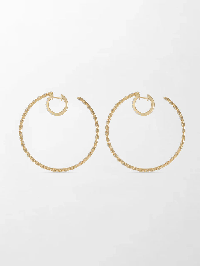 2 inch Split Bezel Double Hoop