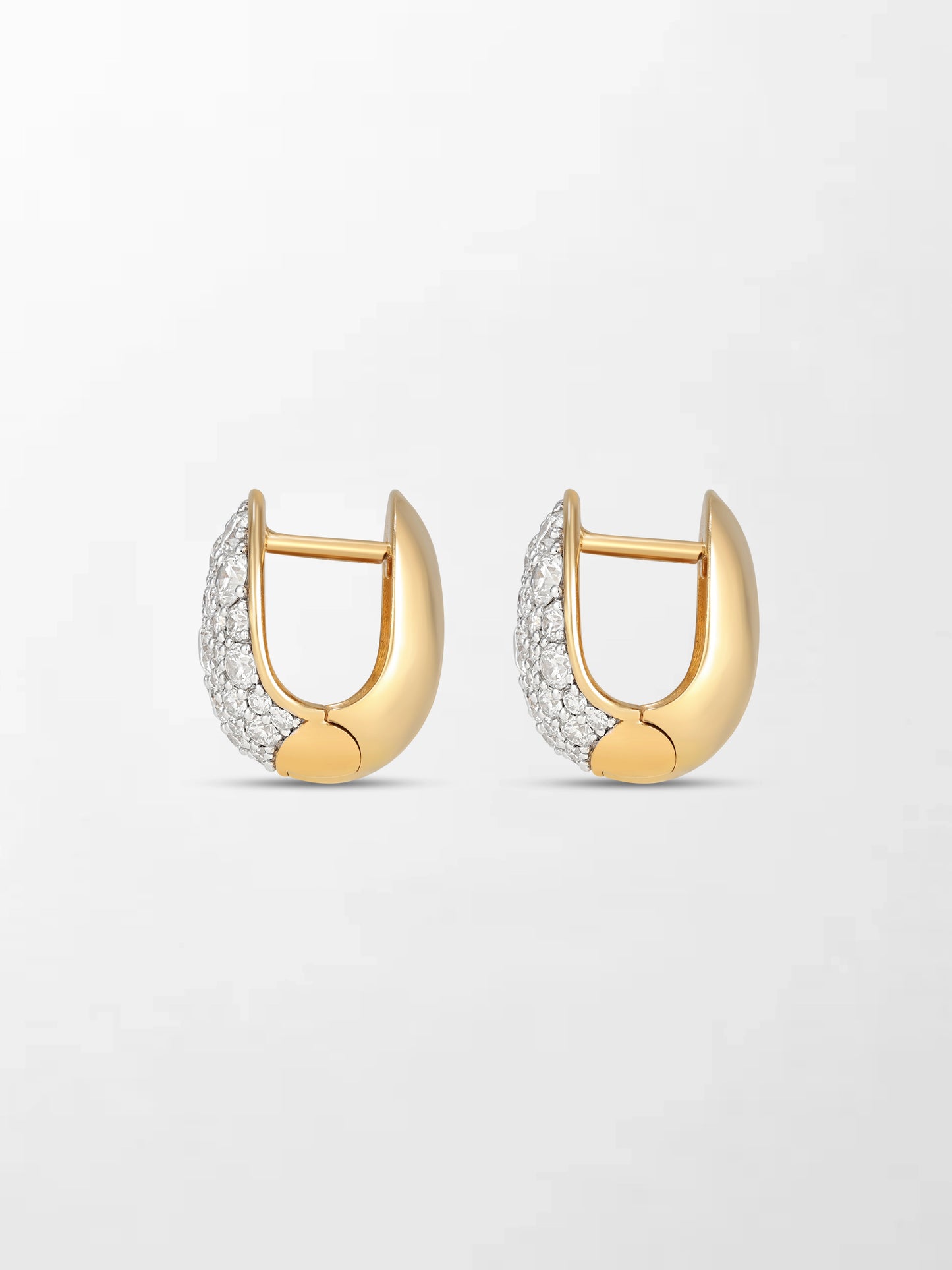 Diamond Curve Huggies