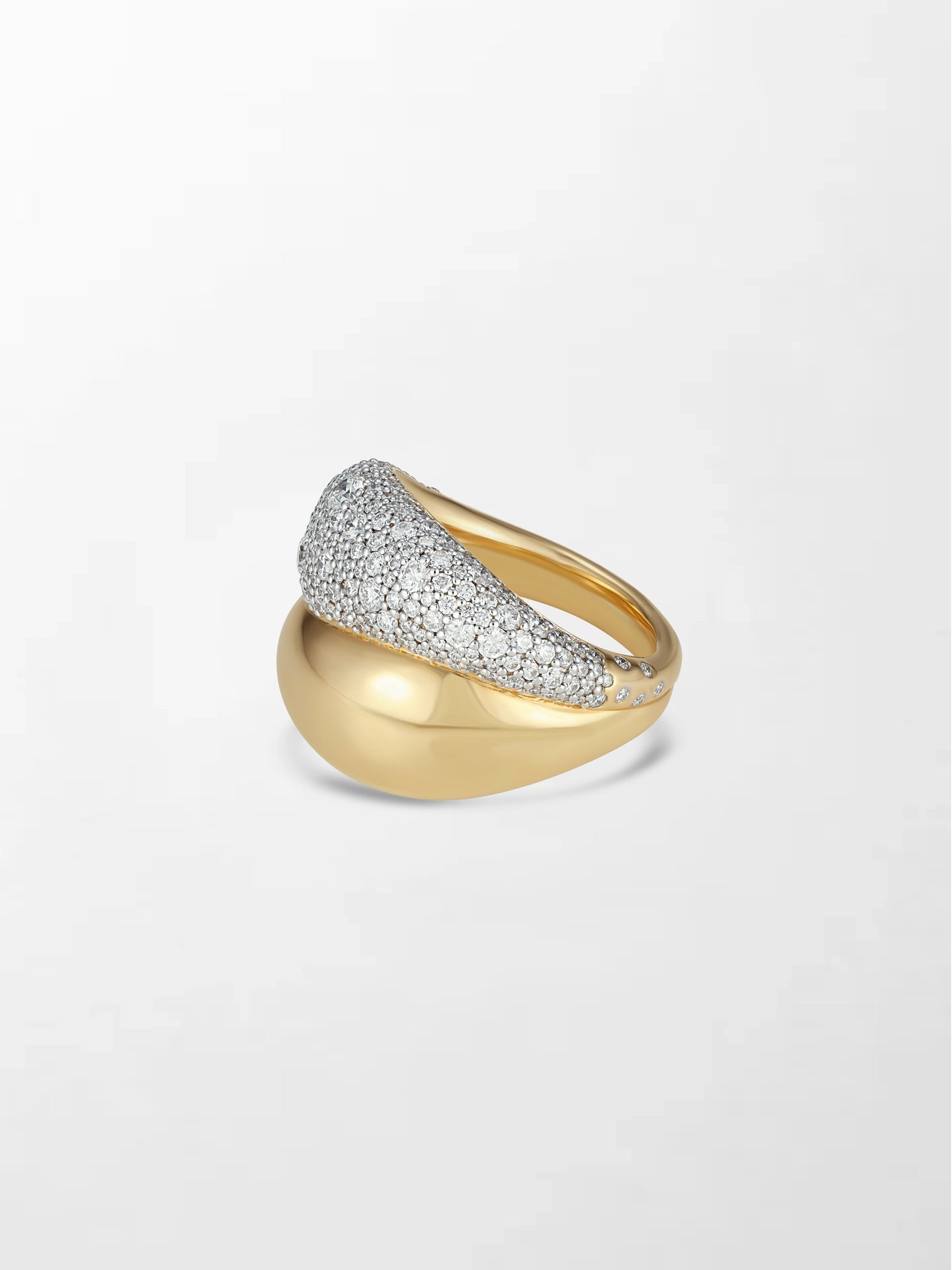 Snow Pavé Flick Ring