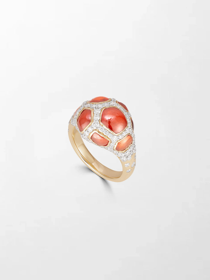 Giraffe Hessonite Ring