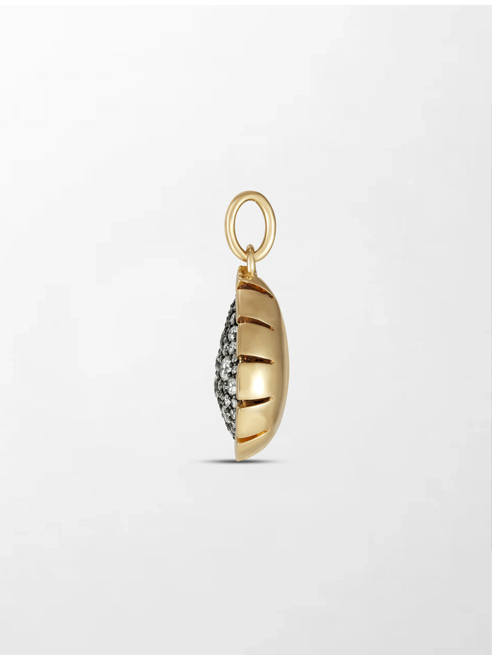 Split Bezel Teardrop Pendant