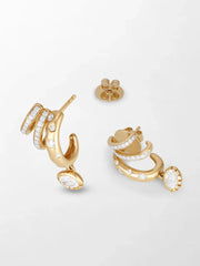 Polkadot Claw Diamond Earrings