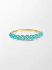 Turquoise Hinged Bracelet