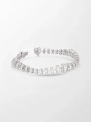 Snow Tapered Roundelle Bracelet