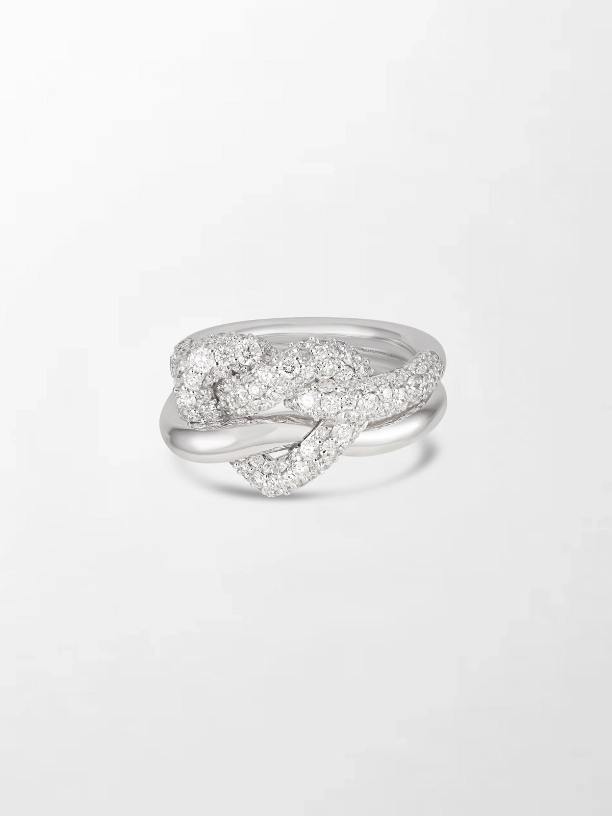 Snow Heartknot Ring