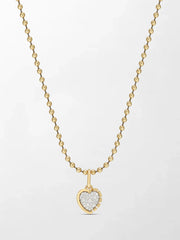 Split Bezel Heartlight Pendant with Ball Chain