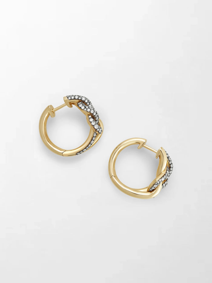 Heart Knot Hoops