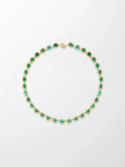 Ovel Emerald Necklace