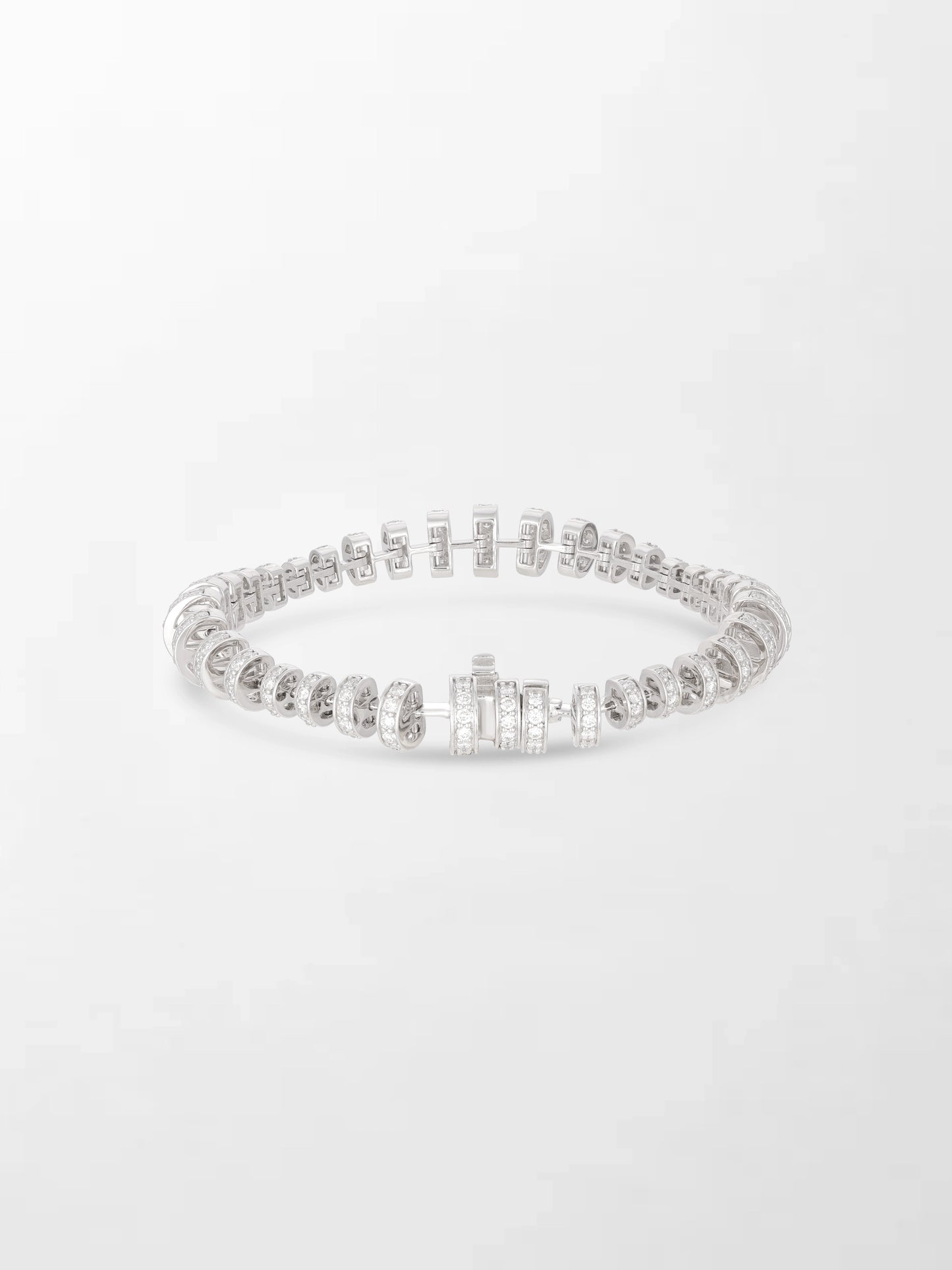 Snow Tapered Roundelle Bracelet