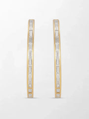 Baguette Canvas Hoops