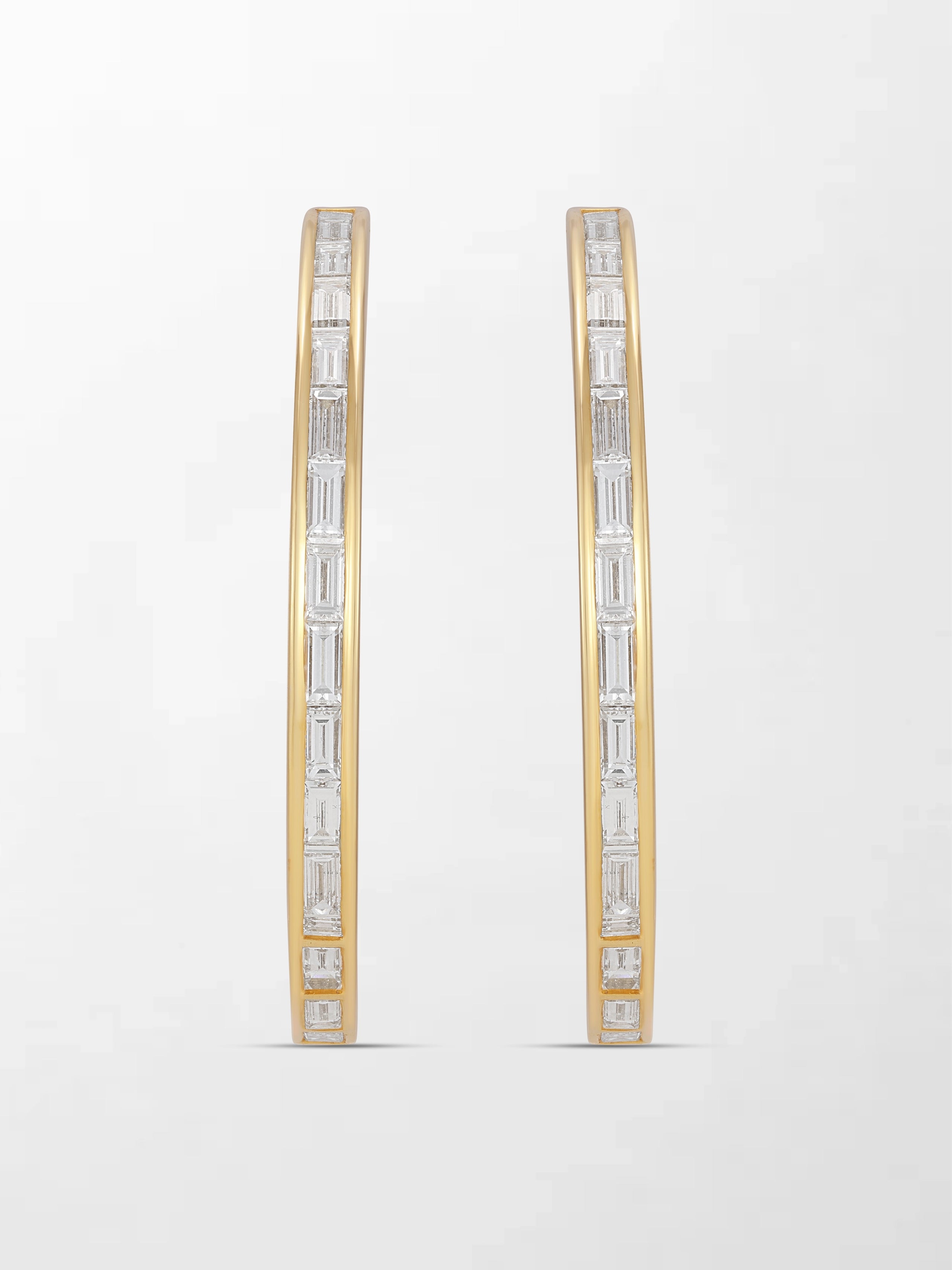 Baguette Canvas Hoops