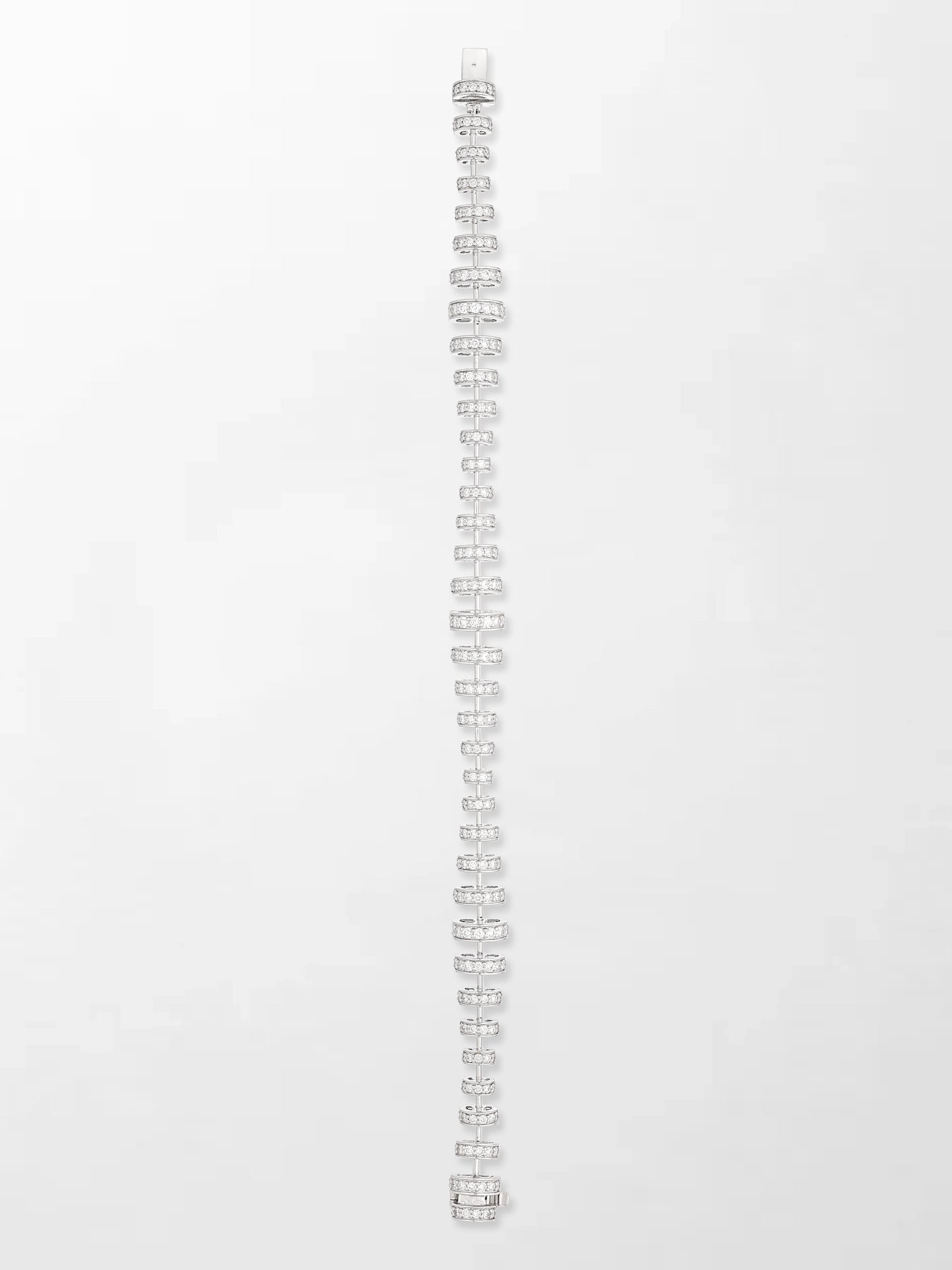 Snow Tapered Roundelle Bracelet