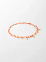 Sunset Coral Charm Necklace