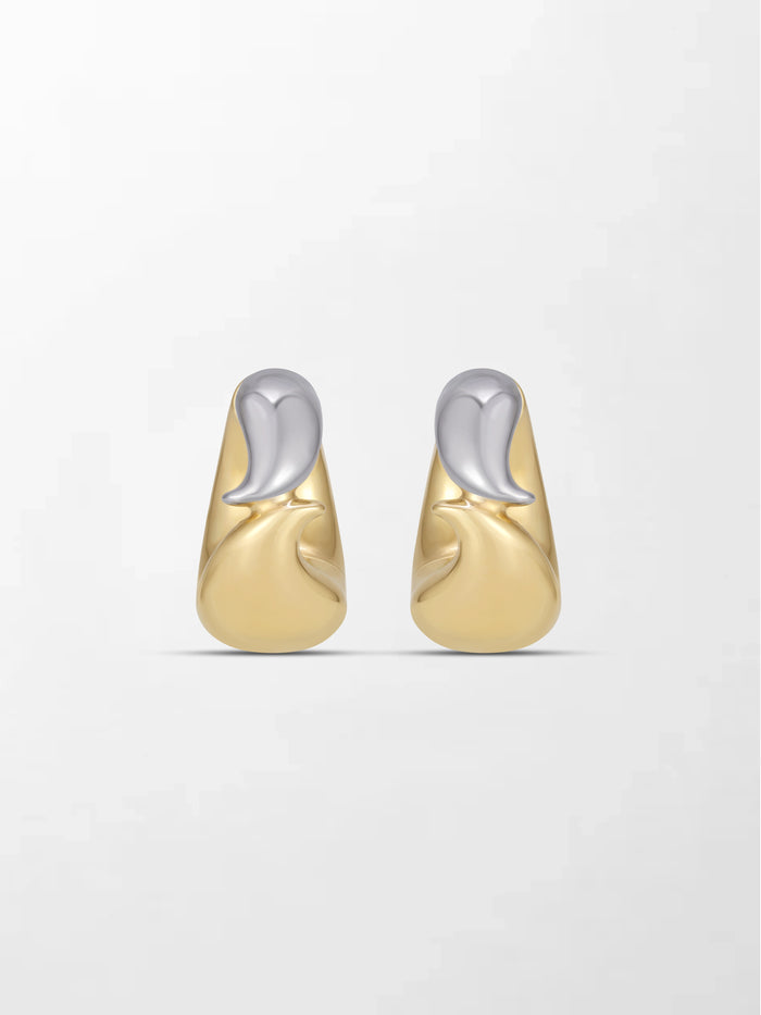 Twin Gold Flick Earring