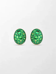 Tsavorite Curve Huggies