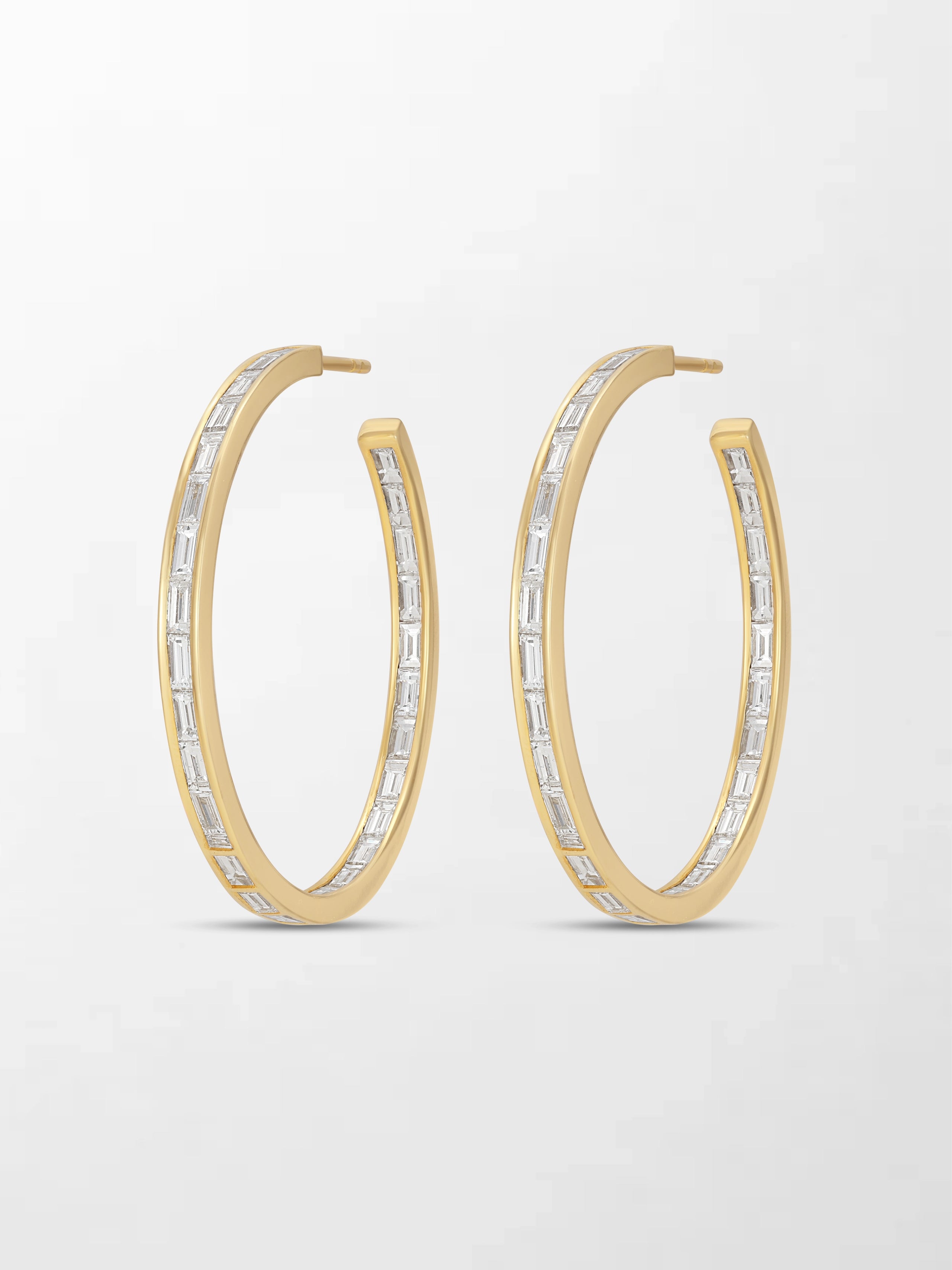 Baguette Canvas Hoops