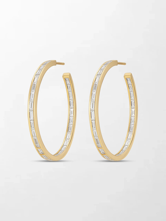 Baguette Canvas Hoops