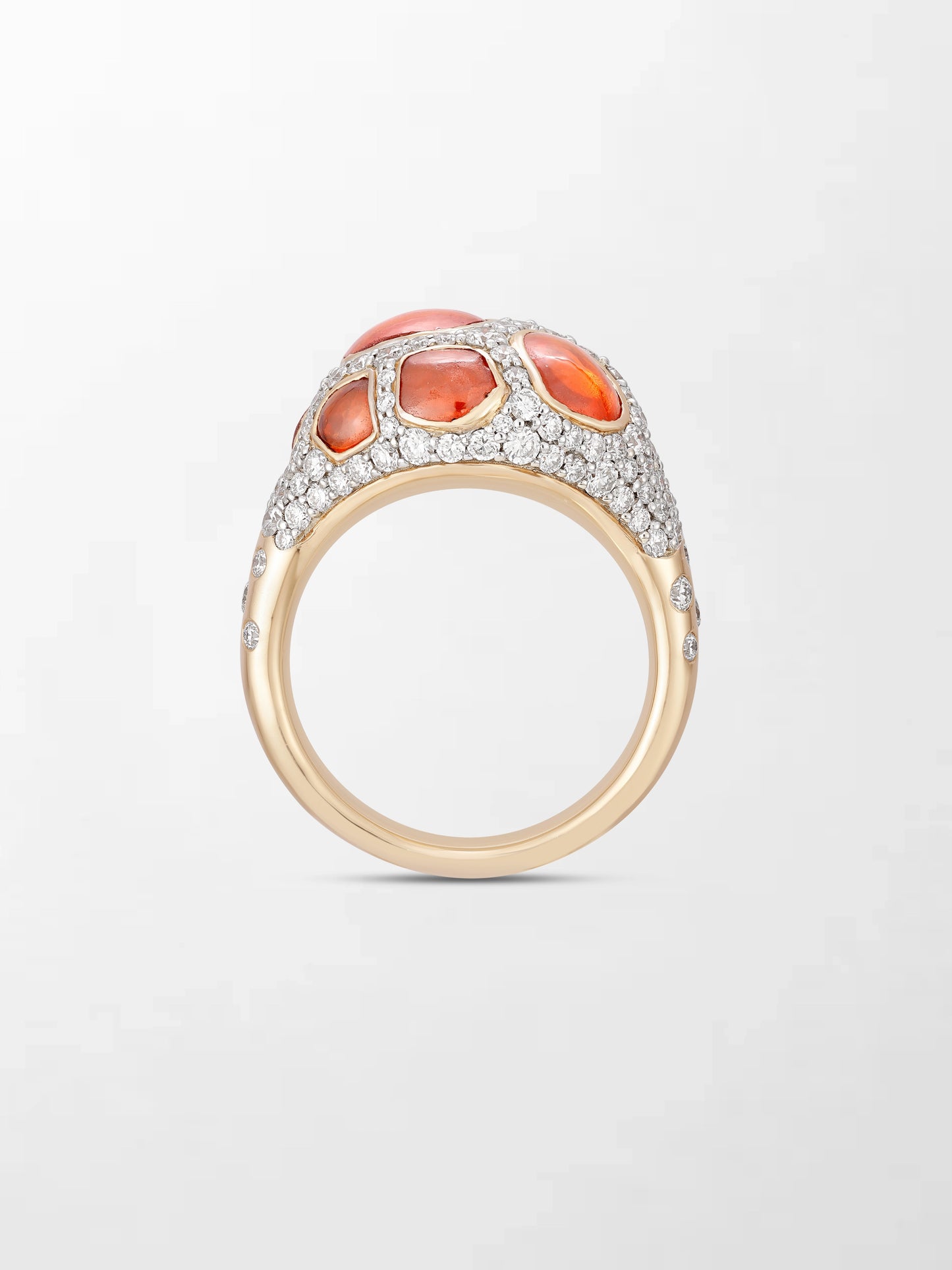 Giraffe Hessonite Ring