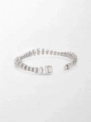 Snow Tapered Roundelle Bracelet