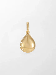 Split Bezel Snow Teardrop Pendant