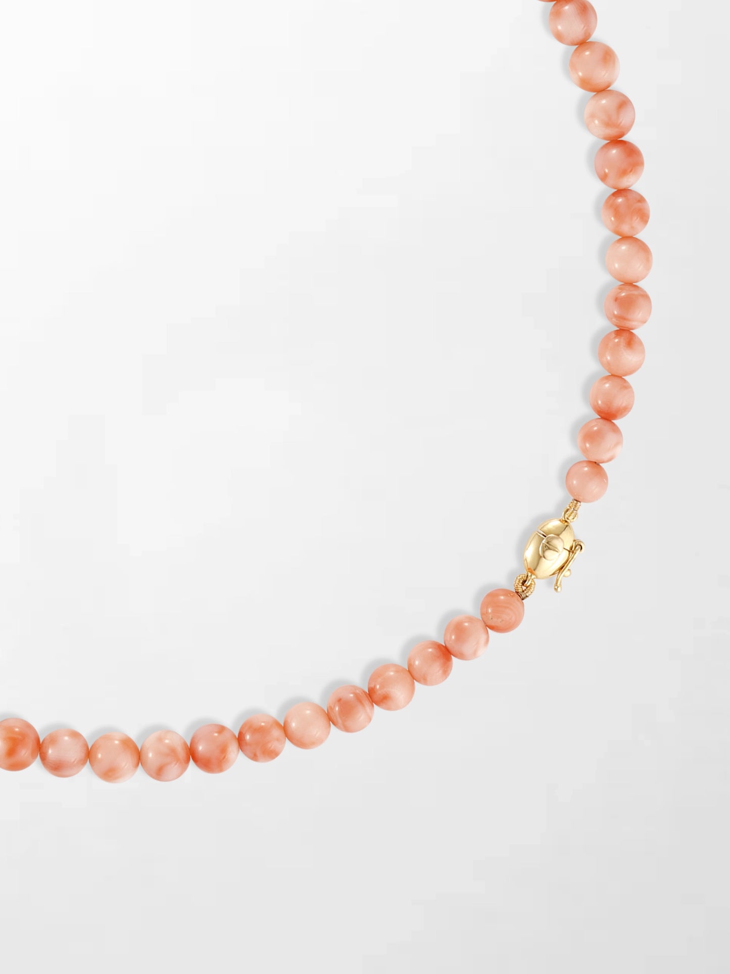 Sunset Coral Charm Necklace