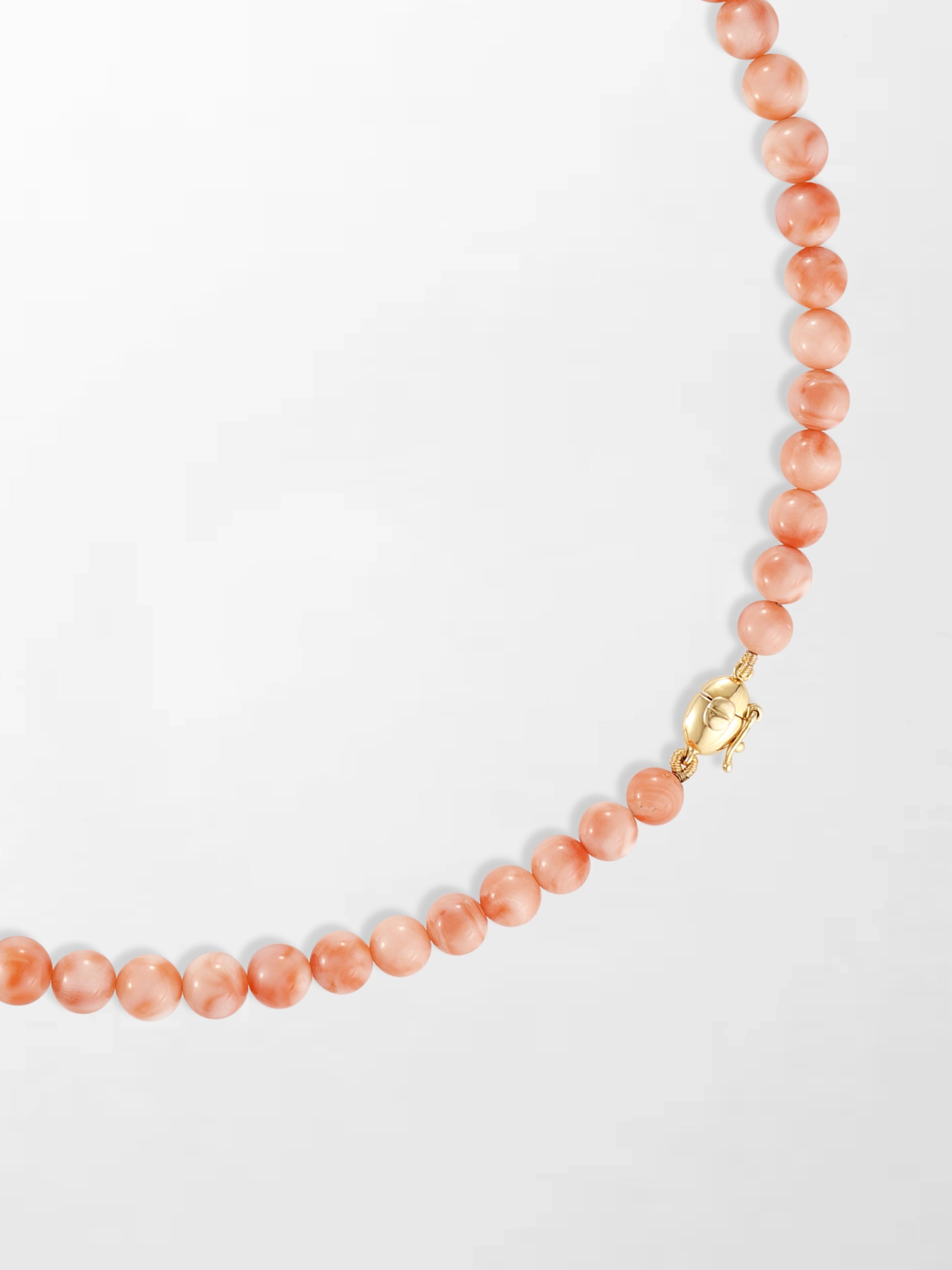 Sunset Coral Charm Necklace
