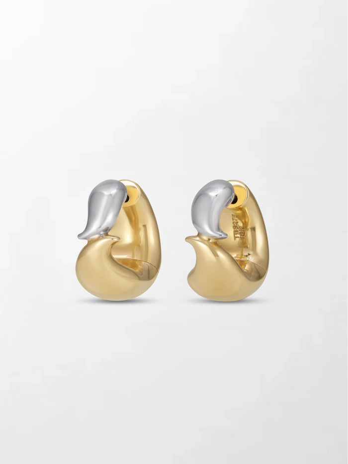Twin Gold Flick Earring