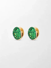 Tsavorite Curve Huggies