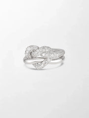 Snow Heartknot Ring