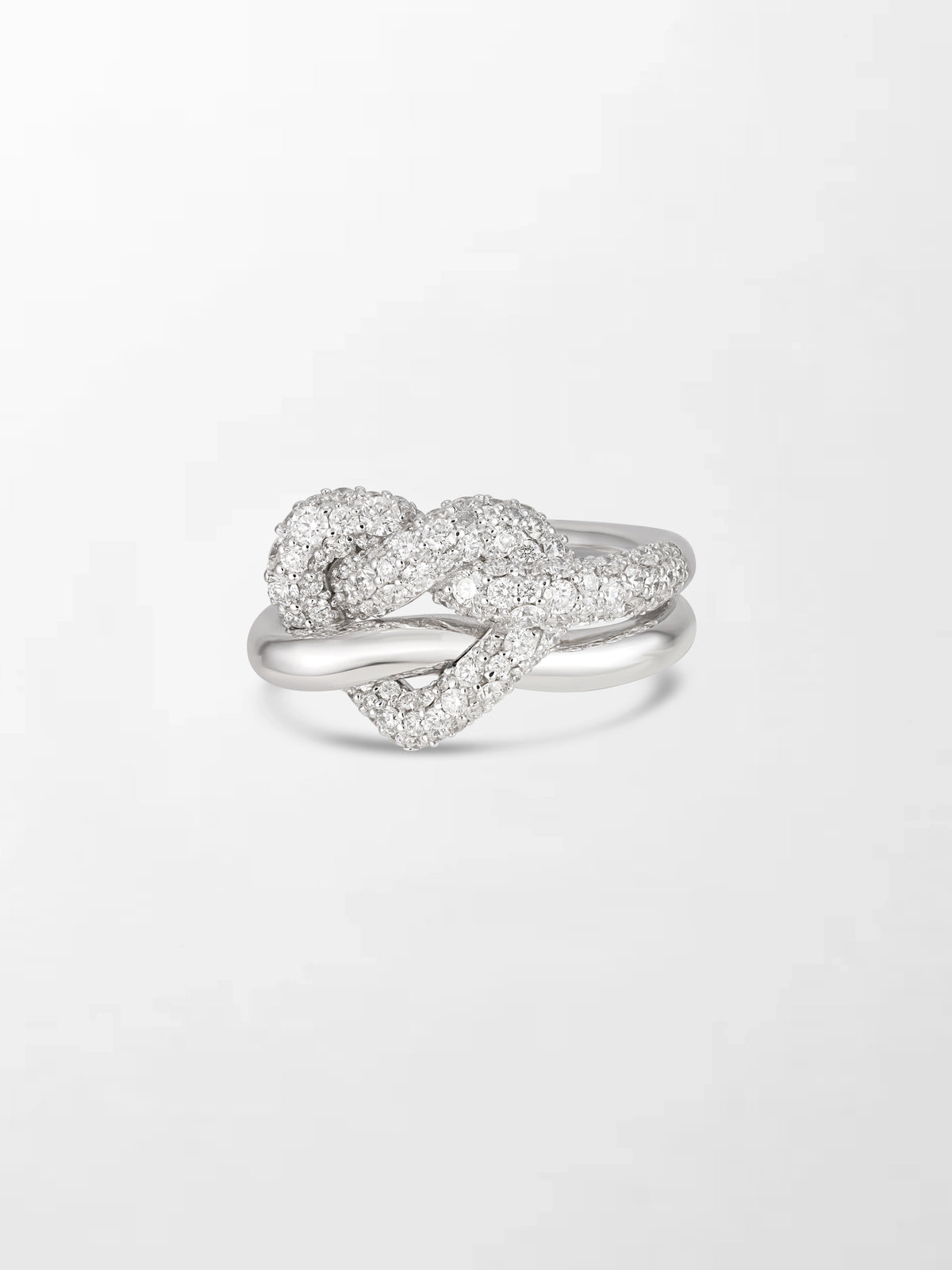 Snow Heartknot Ring