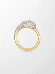 Pear Dome Pave Ring
