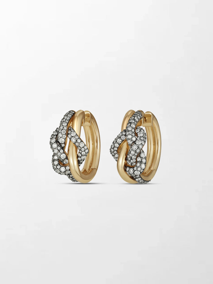 Heart Knot Hoops