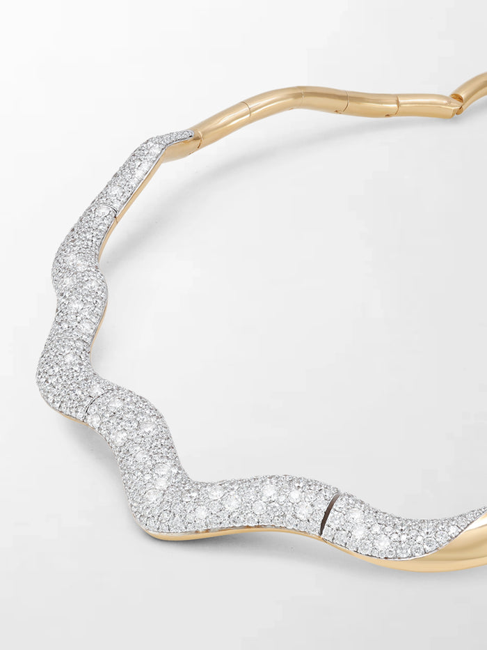 Wave Diamond Necklace