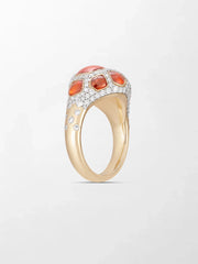 Giraffe Hessonite Ring