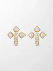 Conch Cross Studs