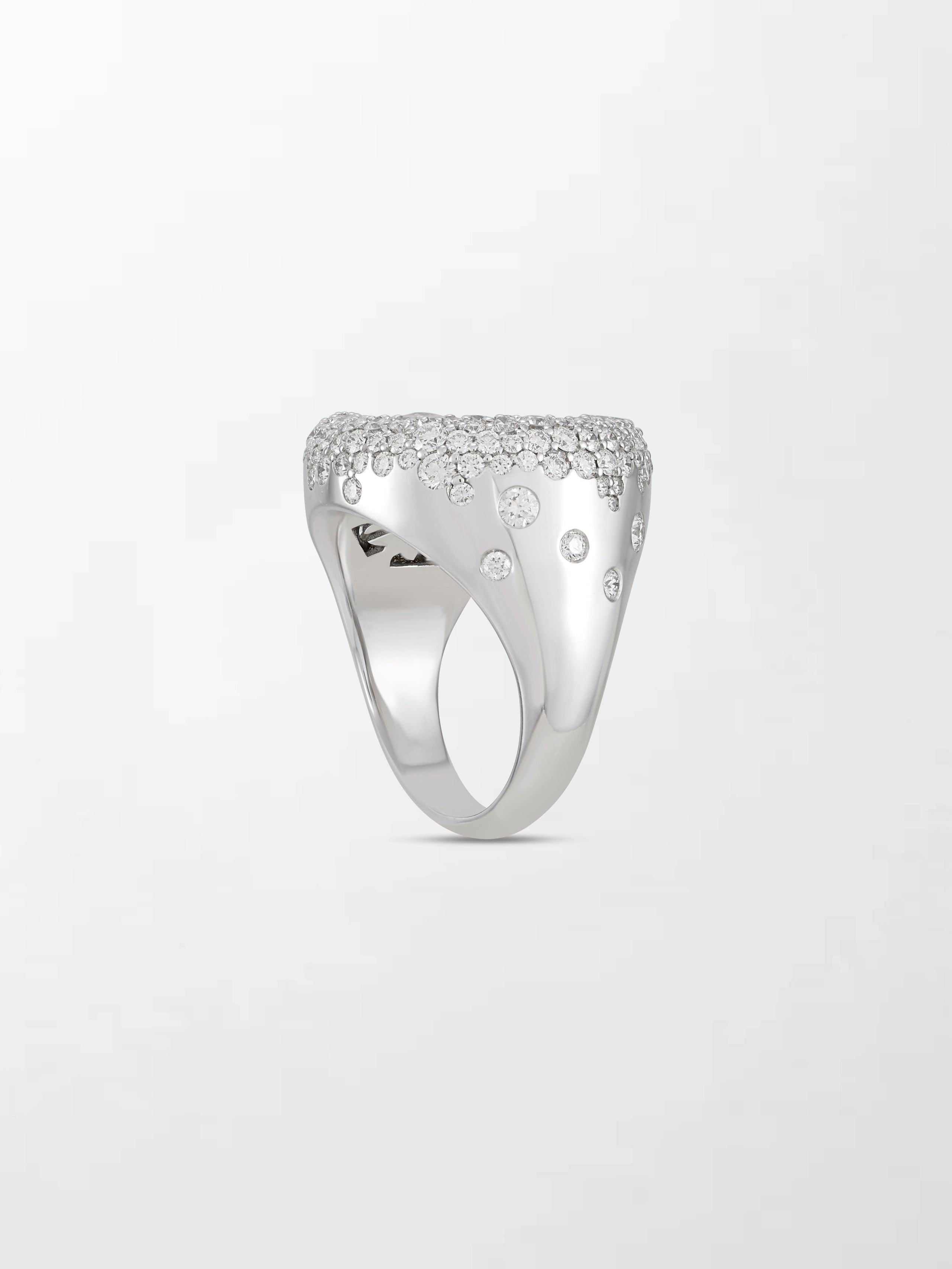 Snow Cupped Dome Ring