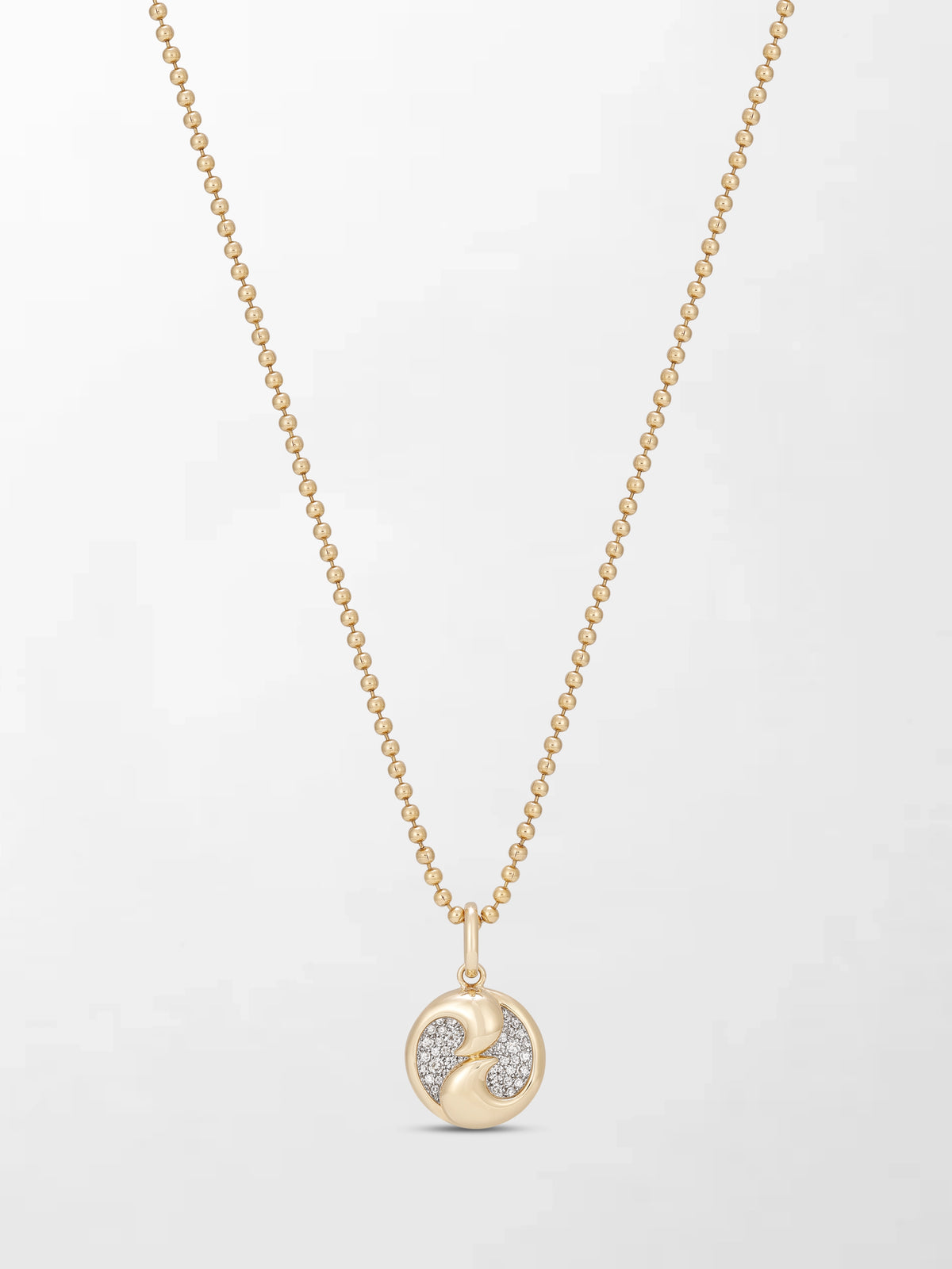 Yin-Yang Pendant with Ball Chain