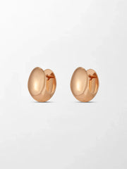 Rose Curve Huggies 14K