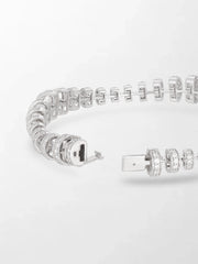 Snow Tapered Roundelle Bracelet