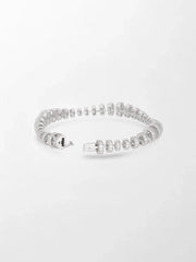 Snow Tapered Roundelle Bracelet