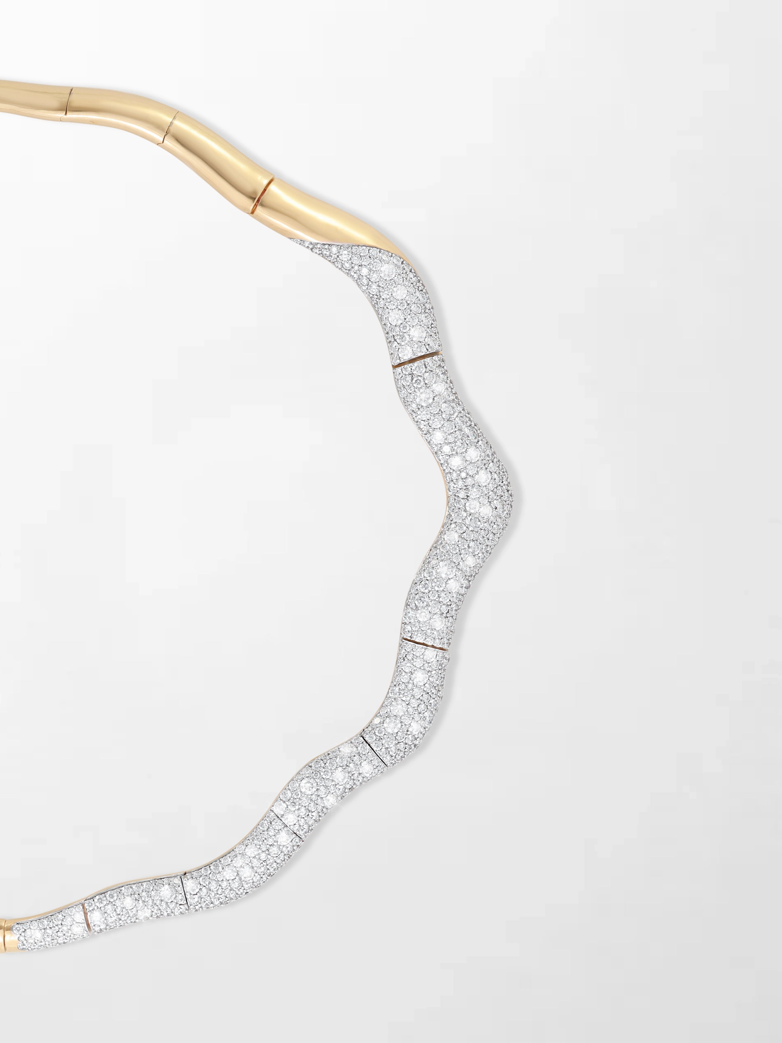 Wave Diamond Necklace