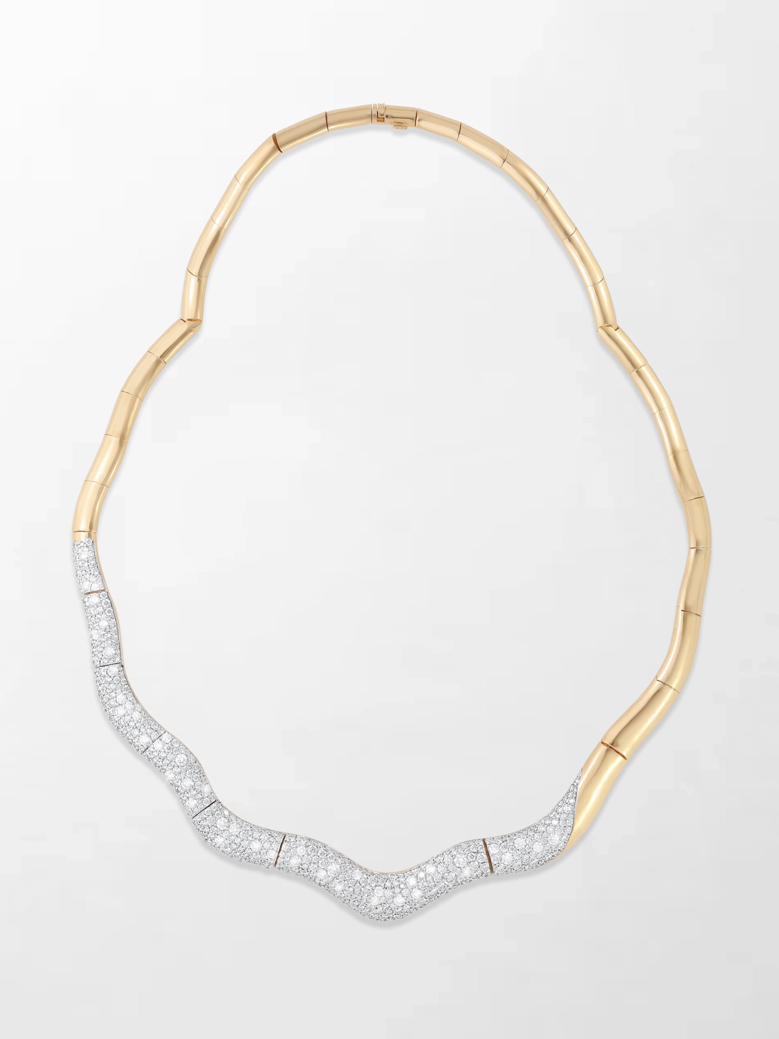 Wave Diamond Necklace