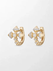 Conch Cross Studs